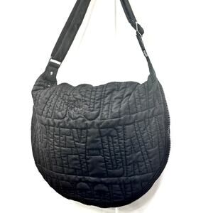 Harley-Davidson Quilted Shoulder Bag Black Nylon Hobo – Genuine MotorClothes